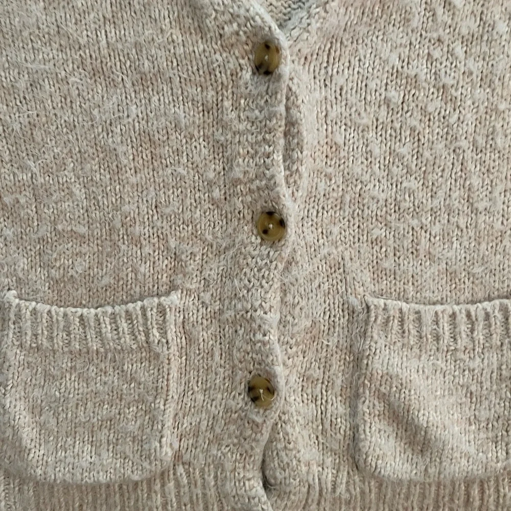 Free People NEVERMIND CARDIGAN IN CREME BRULEE